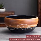 景德镇陶瓷花盆睡莲碗莲盆水培铜钱草绿萝多肉花盆客厅摆件金鱼缸