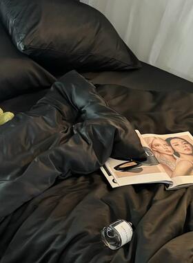 68nr4春夏季套冰丝床上四件套可爱狗狗丝滑裸睡宿舍床单被子刺绣