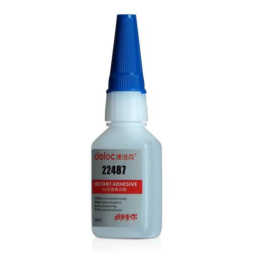 德洛克22487白化粘接胶水软pu专用快干胶免处理低聚氨酯tpu粘合剂