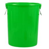 hx垃圾桶圆形加厚塑料大号带盖户外无盖四分类绿色厨余垃圾易腐垃