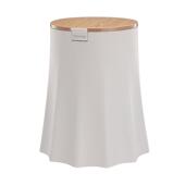 纸篓底圆形仿木纹垃圾桶网红弹盖防猫狗塑料收纳桶树艺卧室家用宽