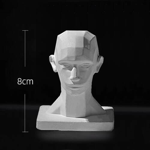 柏盛绘多维体雕塑3D头部模型教具人物头像体头素描分面切面石膏像