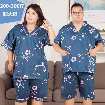特大肥浴加大情侣加服家居睡衣斤艾灸码汗养生蒸服300女士服服男