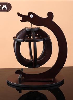 实木牌神龙戏珠酒架红酒酒神创意酒架欧式葡萄酒酒架木质红酒架