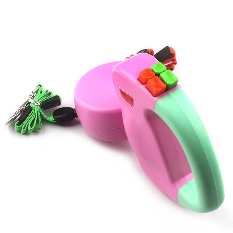 狗狗伸缩一拖二牵引绳双向宠物牵引器自动伸缩宠物用品