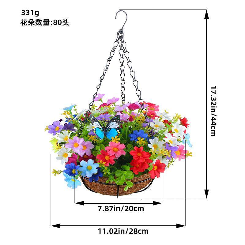 纵鸿春季挂篮吊篮多款蝴蝶结仿真花花环家居花卉铁艺吊盆装饰批发,鲜花速递/花卉仿真/绿植园艺,多肉植物,淘宝优惠券,粉丝福利购,淘宝优惠卷