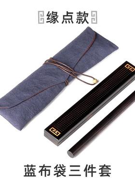 黑檀木便携线香炉布袋筒棉麻线香套装香具木质工艺品礼品厂家批发