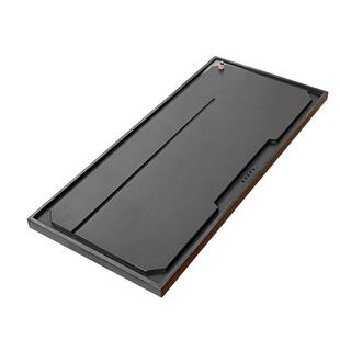 天然乌金石茶盘简约轻奢家用现代客厅功夫茶具茶海嵌入式桌面茶台