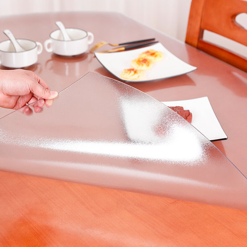椭圆形桌布台布防水防烫防油免洗餐桌垫家用pvc透明软玻璃水晶板