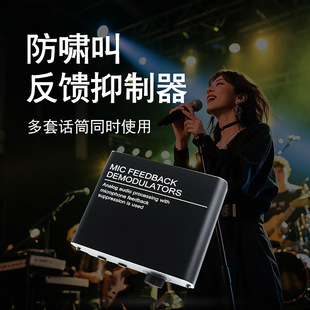 防啸叫话筒反馈抑制器专业话筒移频器全自动会议麦克风移频器