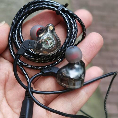 x2原装有线耳机入耳式有线HIFI发烧挂耳游戏6D环绕3米声卡返听
