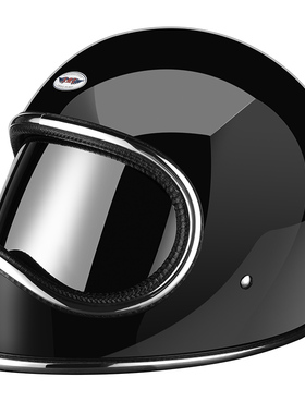 微瑕疵AMZ日式复古太空盔小盔体巡航头盔男女四季玻璃钢哈雷全盔