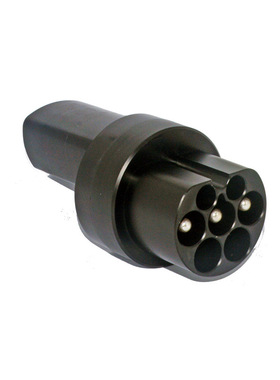 Type2转特斯拉转换头TPC转接头欧标转美式model3 S X交流AC充电桩