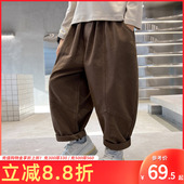 子春装 儿童休闲裤 2026新款 萝卜长裤 洋气宽松中大童潮 春秋季 男童裤