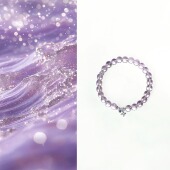 QIANTAO「镜花辞」原创天然高净体紫水晶手串纯银好运手链女礼物