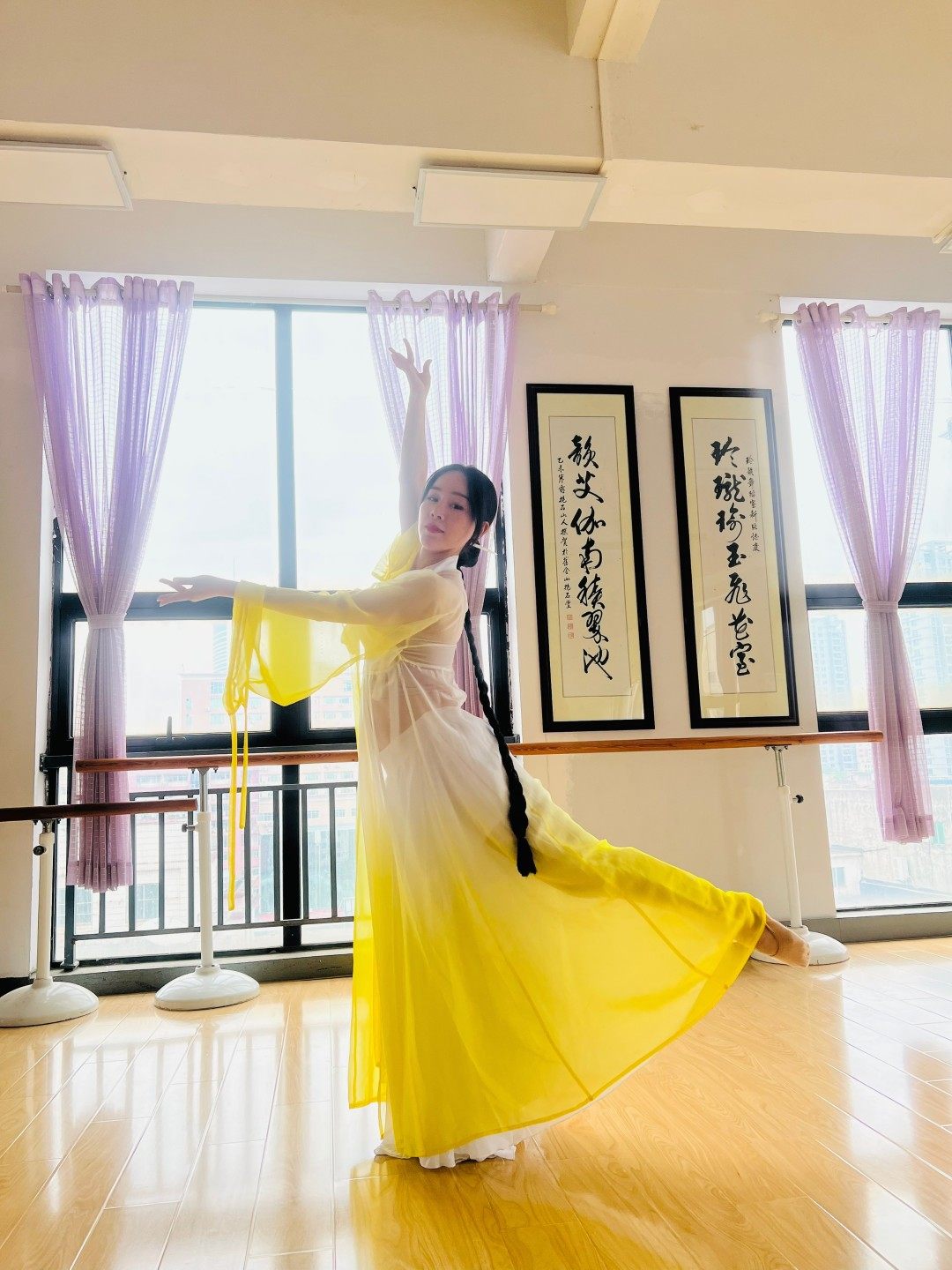 苏一汉风原创舞蹈服玉漱神话同款艺考连衣裙新中国风单独外披
