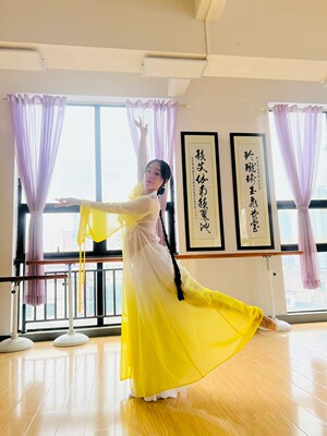 苏一汉风原创舞蹈服玉漱神话同款艺考连衣裙新中国风单独外披
