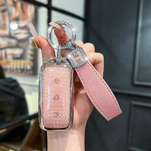 吉利银河l7钥匙套e5星舰7/L6/maxe8专用水晶屏保护壳扣包tpu汽车