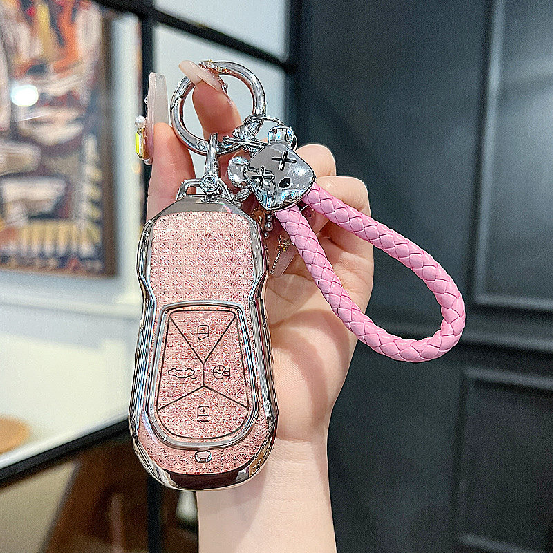 专用小鹏汽车钥匙套p7锁匙扣g6壳g9包p7i女p5男g3高级g3i装饰用品