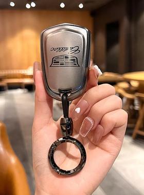 适用凯迪拉克ct5钥匙套xt5车xt4 xts ct6 xt6 atsl高档ct4男gt4扣