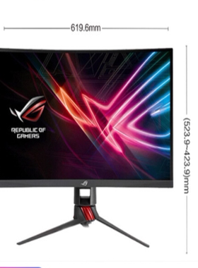 适用ROG XG27VQ 27大屏显示器屏幕防反光膜 高清防爆膜蓝光保护贴膜
