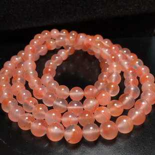 8mm天然南红玛瑙手链108女款冰飘花手串圆珠子配珠饰品送礼保真