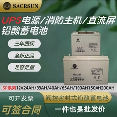 圣阳UPS电源蓄电池消防主机专用直流屏SP12V24AH38AH65AH100AH