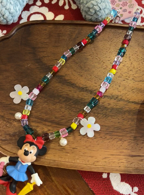 米老鼠米妮夏日度假短款项链