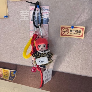 日系可爱卡通草间弥生玩偶公仔包挂钥匙扣情侣挂件搞怪丑妞妞挂件