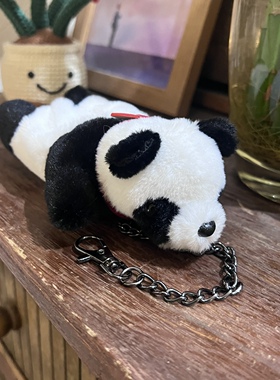 熊猫零钱包挂件可爱毛绒钥匙扣