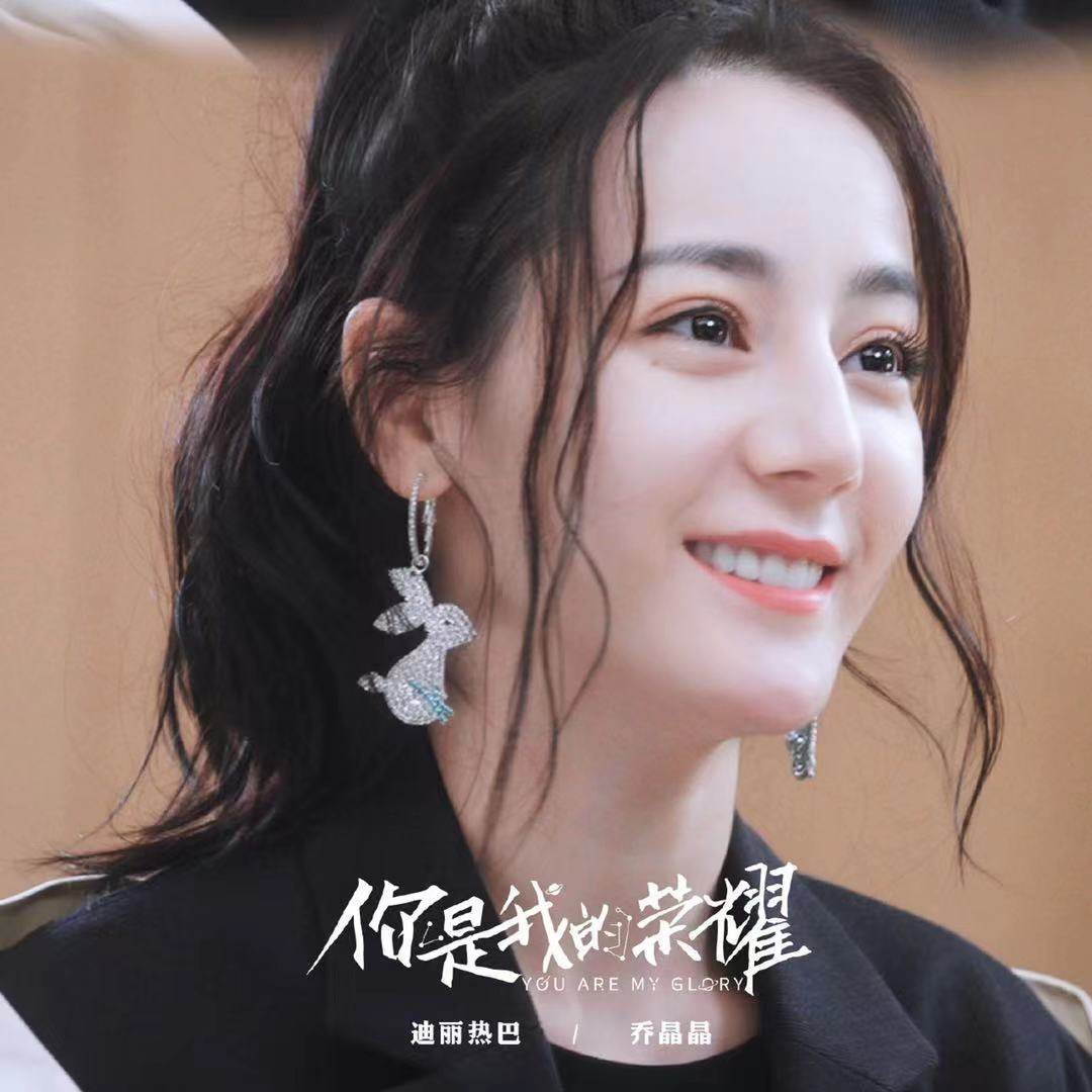小众乔晶晶兔子耳环迪丽热巴同款