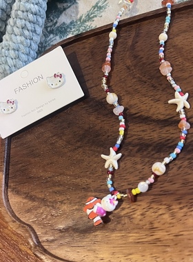 kitty小丑鱼小众设计项链