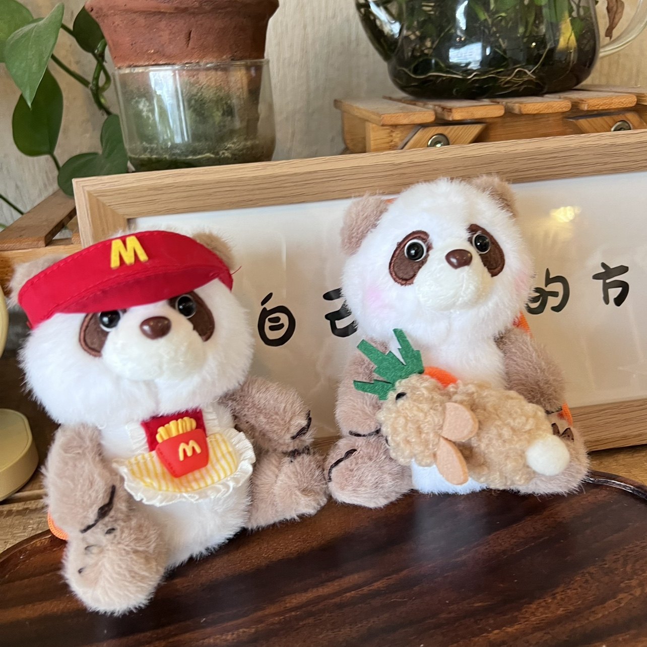 日韩卡通可爱熊猫毛绒小浣熊少女心网红兔子钥匙扣情侣包包挂件,服饰配件/皮带/帽子/围巾,包挂件,淘宝优惠券,粉丝福利购,淘宝优惠卷