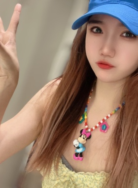 串珠可爱卡通米妮项链