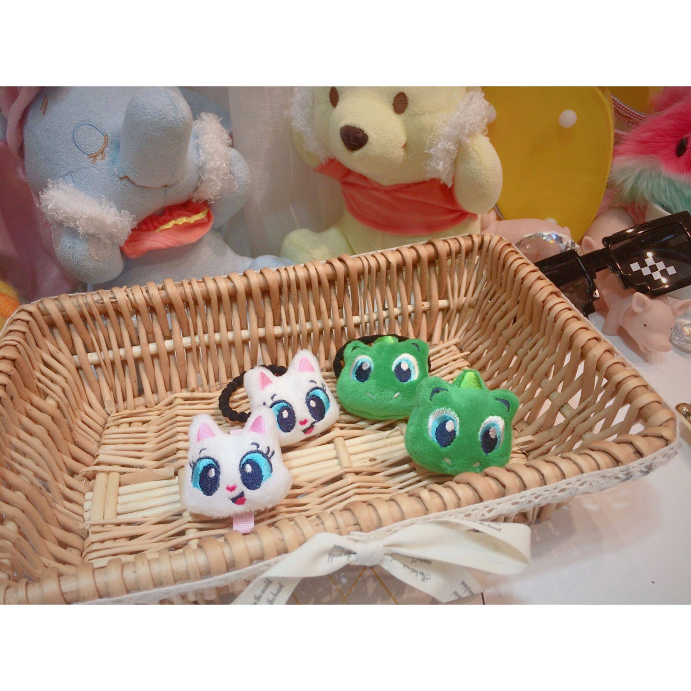 超推荐！！美国外贸出口订单超可爱猫咪独角小怪兽 发绳发夹,饰品/流行首饰/时尚饰品新,发饰,淘宝优惠券,粉丝福利购,淘宝优惠卷