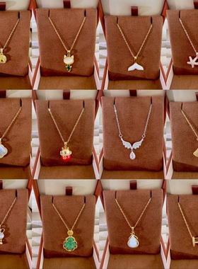 时尚镶钻轻奢轻奢锁骨链钛钢