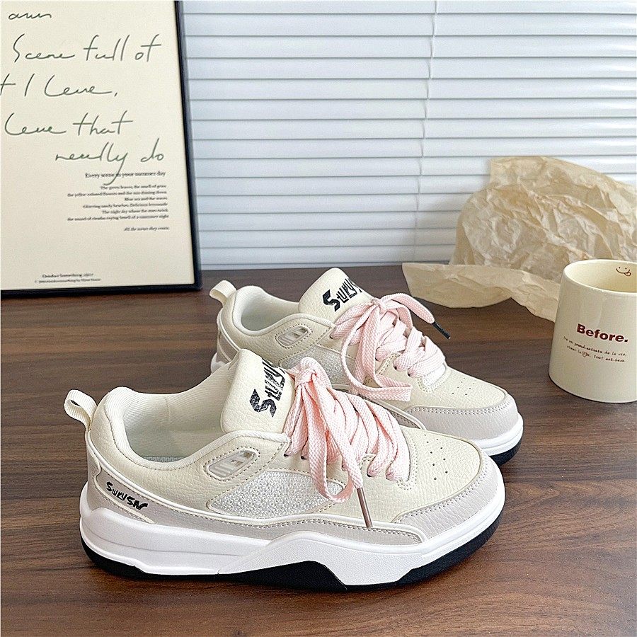 厚底2025冬季新款板鞋女ins潮复古百搭运动休闲轻便跑步鞋,运动鞋new,板鞋,淘宝优惠券,粉丝福利购,淘宝优惠卷