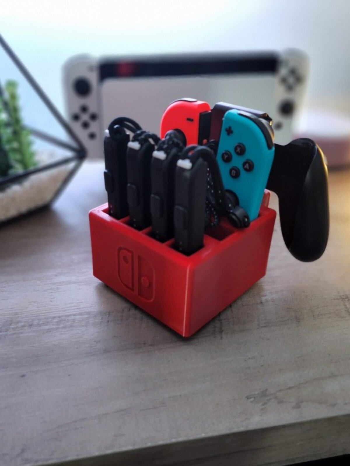 NINTENDO 스위치 게임 컨트롤러 JOYCON 그립 보관함 보관함 보관함 보관함 기본 디스플레이 스탠드