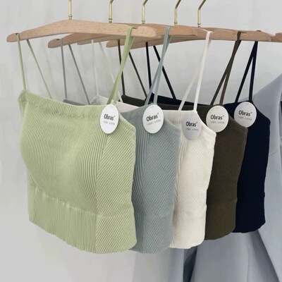 女士内搭一体胸垫美背内衣外穿