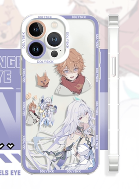 荣耀400苹果16二次元手机壳原神达达利亚丝柯克oppoa96全包iqooz10华为p70红米k80适用iPhonexr小米15vivos20