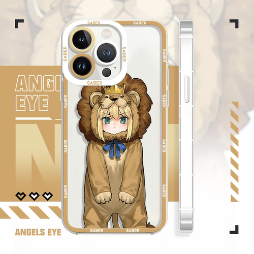Fate狮子王saber天使眼iPhone17/16手机壳适配华为p70苹果14pro小米15iqooz11x荣耀80vivos60红米k90至尊OPPO