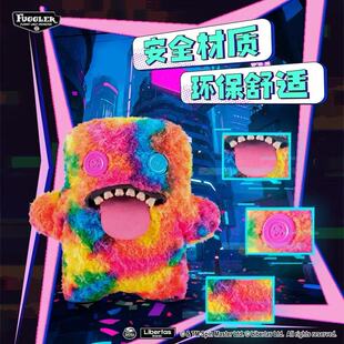 现货fuggler巨版丑萌牙齿怪兽大娃毛绒公仔玩偶摆件抱枕女孩礼物