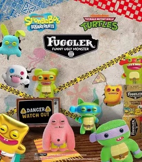 正版fuggler二代盲盒盲袋牙齿怪兽丑丑萌微缩摆件玩偶挂件