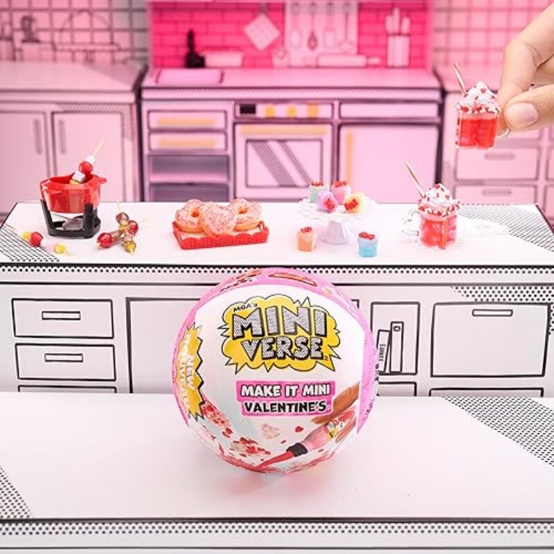 miniverse情人节烂漫限定球微缩迷你DIY手作食玩巧克力火锅蛋糕