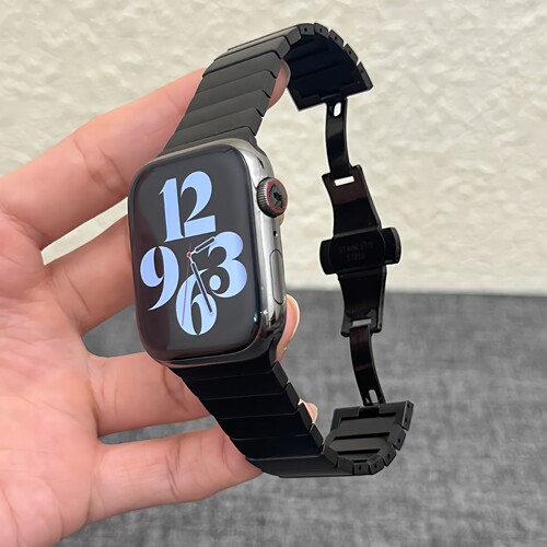 适用iwatch11高级不锈钢苹果表带