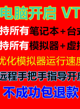 专开VT电脑模拟器开启TV 模拟器开启VT 台式 笔记本 雷电夜神逍遥