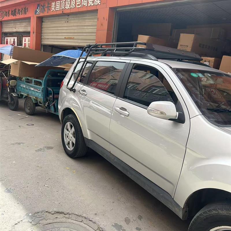 陆风X8专用车顶行李架陆风X8专用车顶行李框侧爬梯陆风X8货架旅行