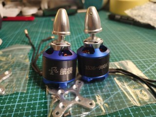 尘飞航模 定制款 D3536无刷电机 1280KV 980KV 专飞BF109P51