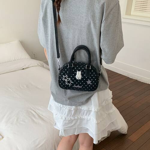 2026年新款百搭可爱波点手提包包米菲兔韩版高颜值精致单肩斜挎包