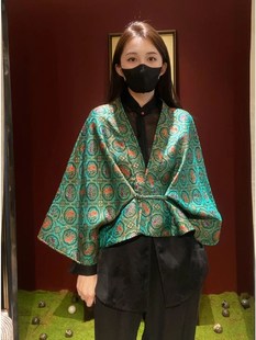 印花衬衫 高端2025年独特新中式 上衣禅意名媛范炸街两件套 新款 秋装